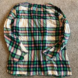 J Crew flannel blouse size 8